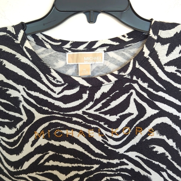 Michael Kors "zebra" top, xl - Picture 2 of 3